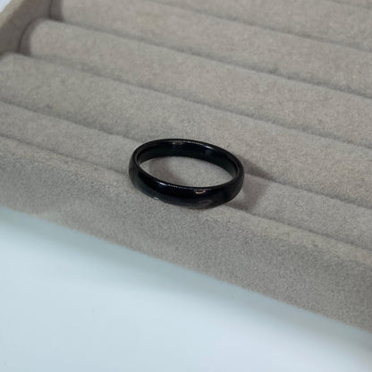 Classic Black Band Ring