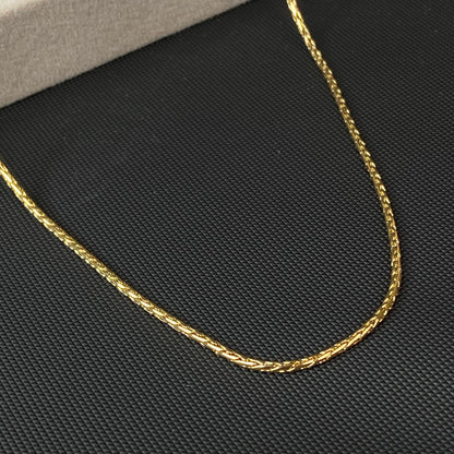 Rattle 18K Gold-Plated Men's Chain 2.5mm