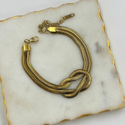 Chunky Knot Chain Bracelet