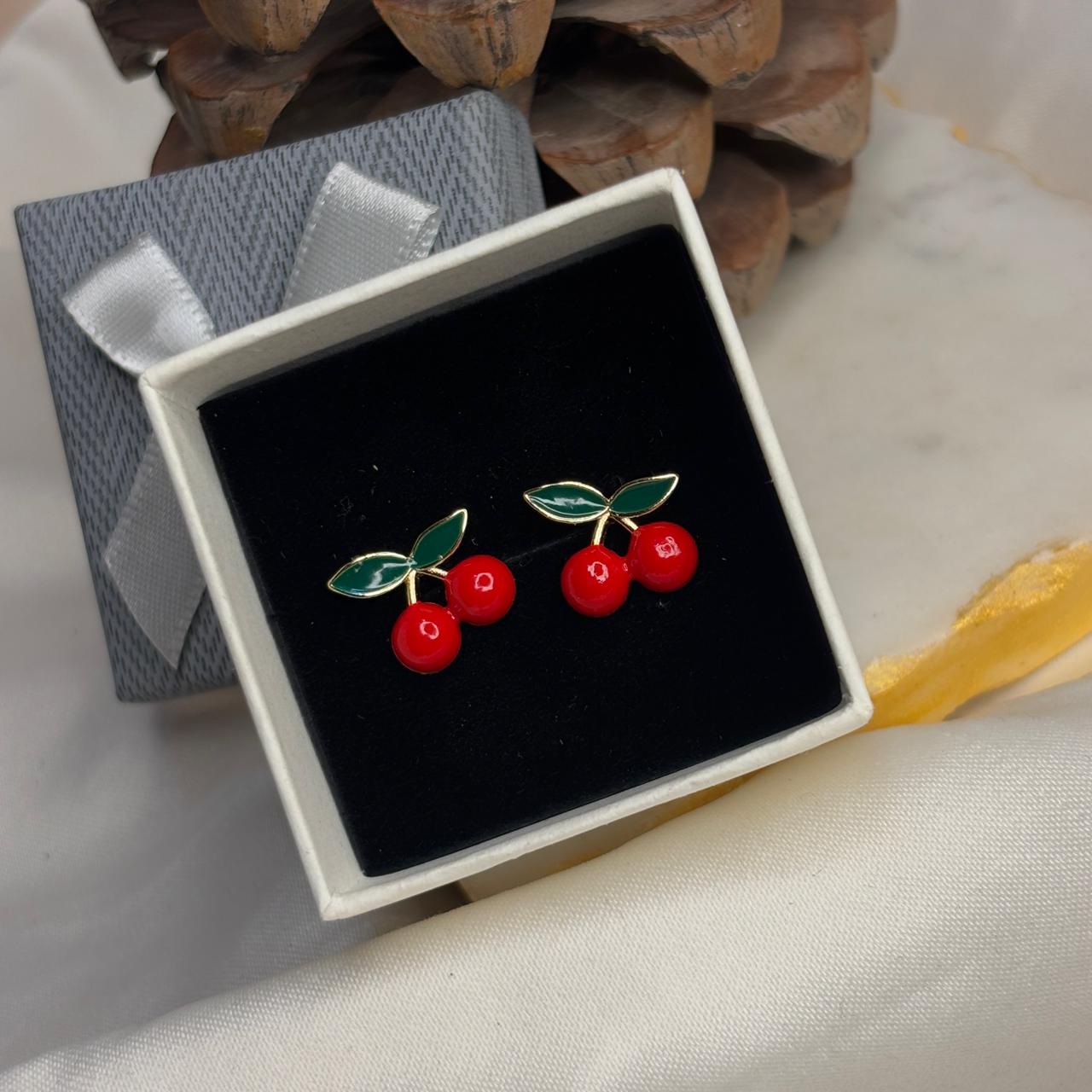 Cherry Stud Earrings