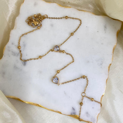 Heart Ball Hand chain