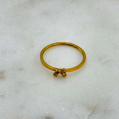 Mini Bow Charm Ring