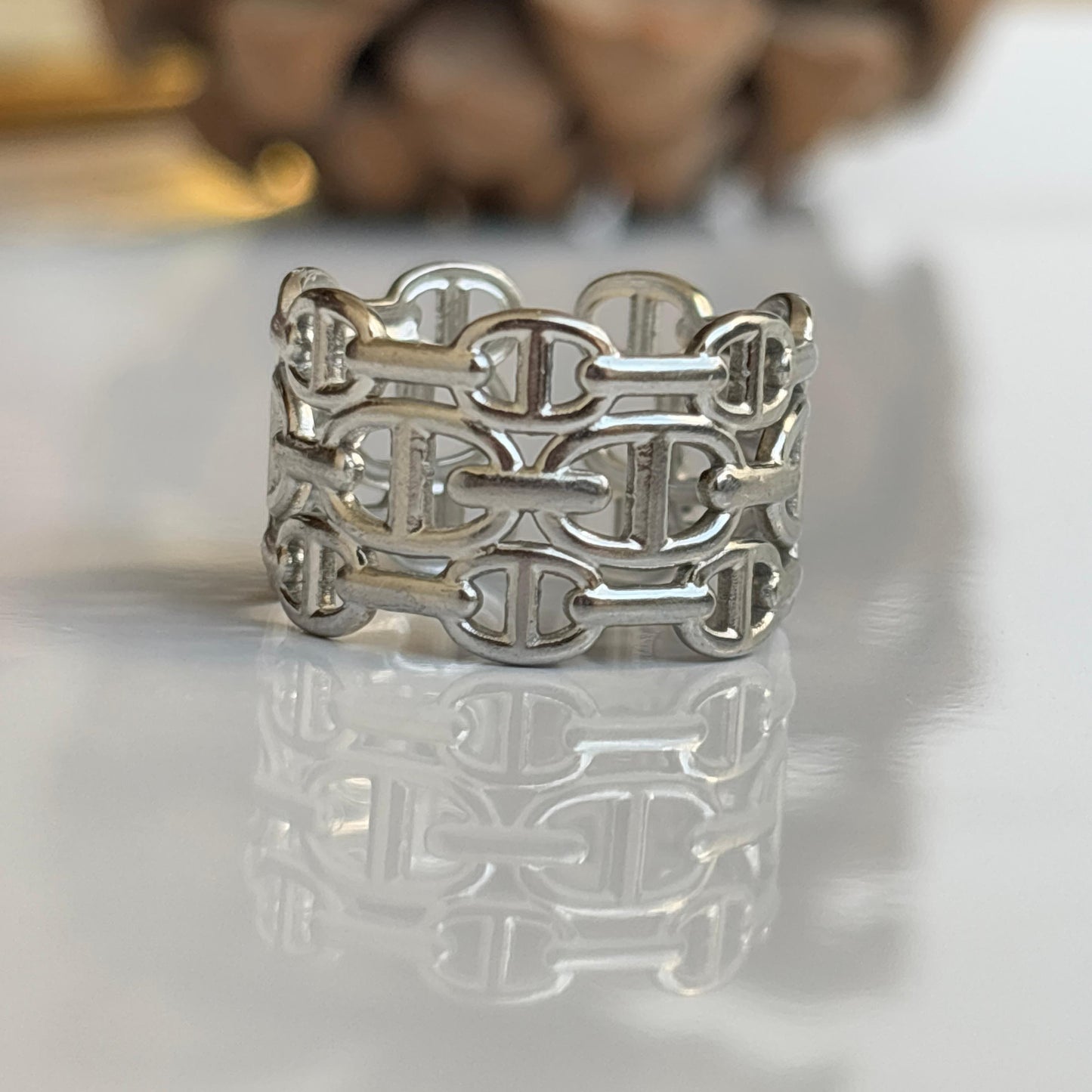Dior Inspired Sliver Band