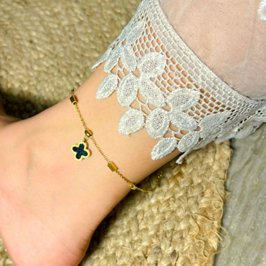 Reversible Clover Anklet
