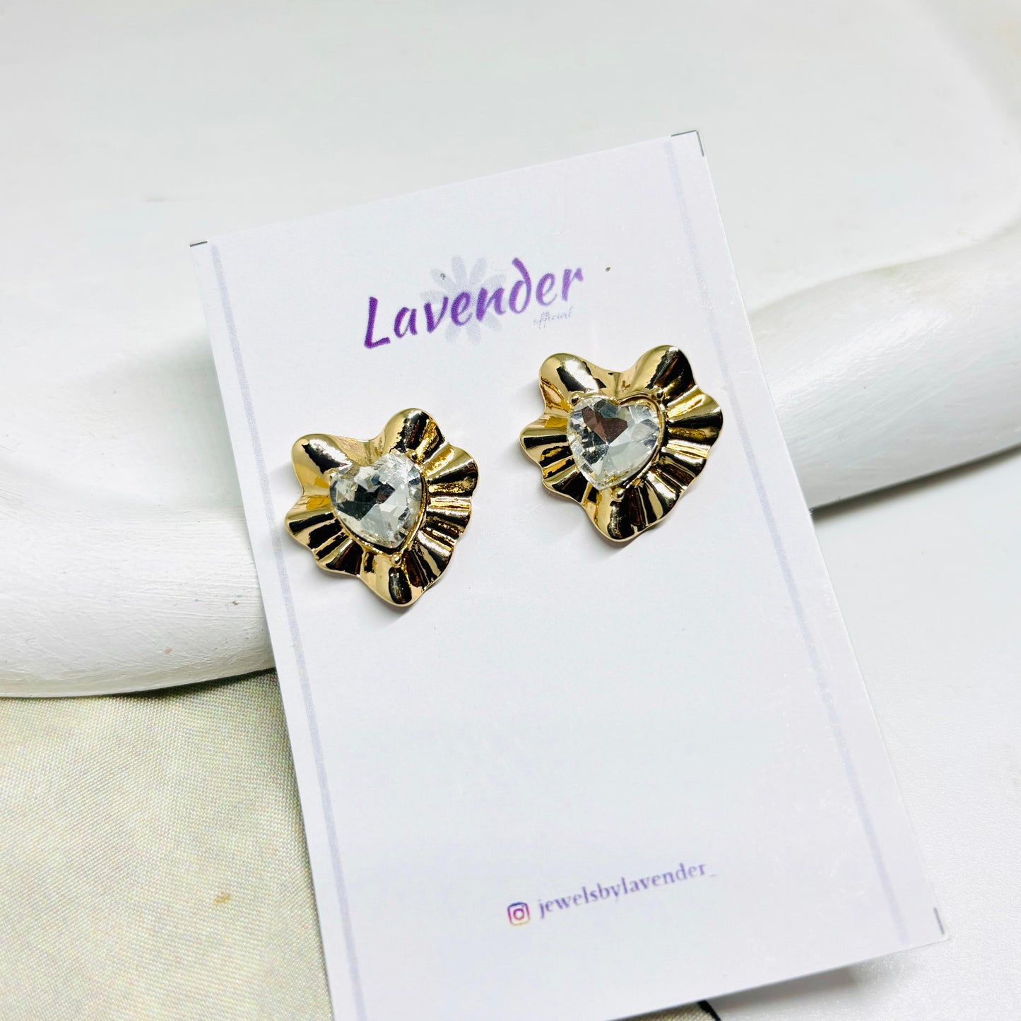 Heart Wrapped Studs