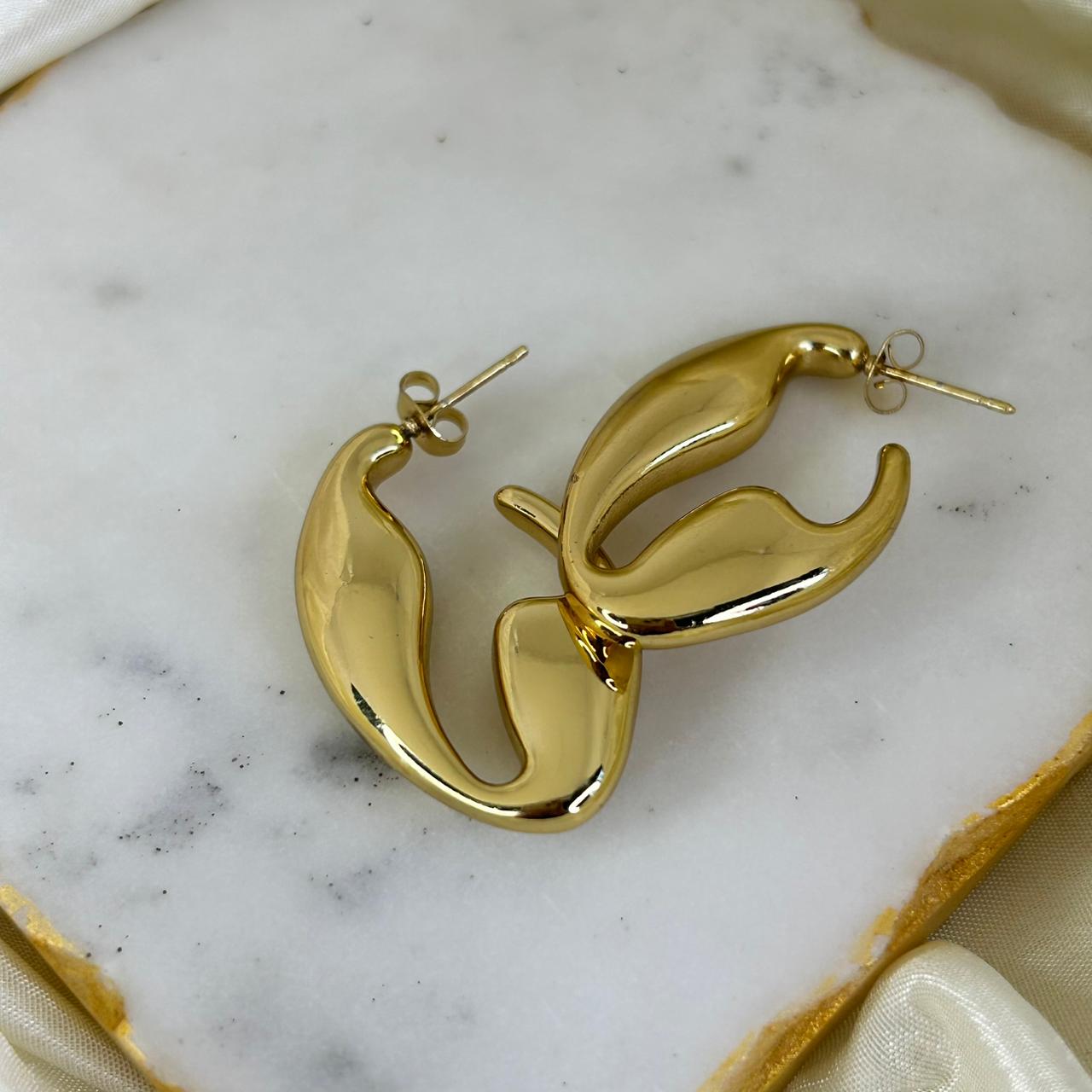 Crabby Chunky Hoop Earrings