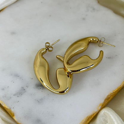 Crabby Chunky Hoop Earrings
