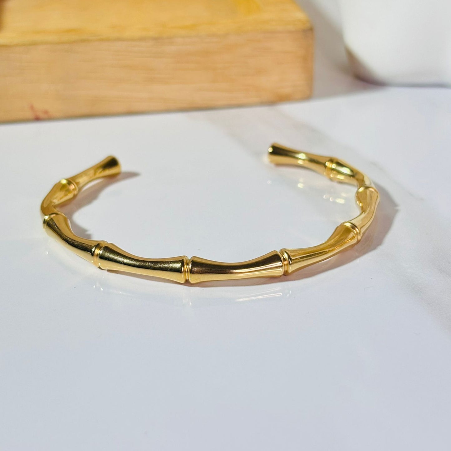 Bamboo Open Cuff Bracelet