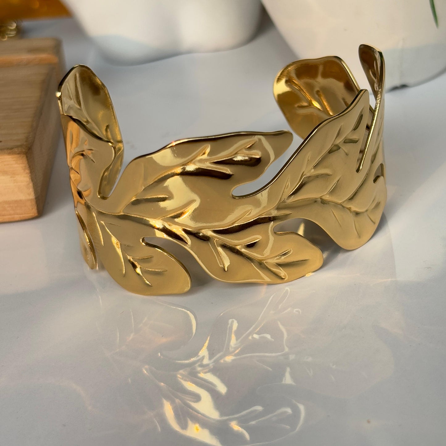 Crushed Leaf Bracelet