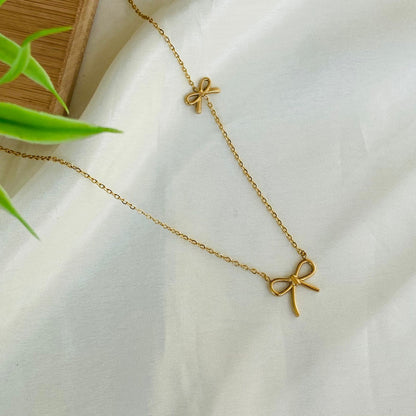 Bow Charm Necklace