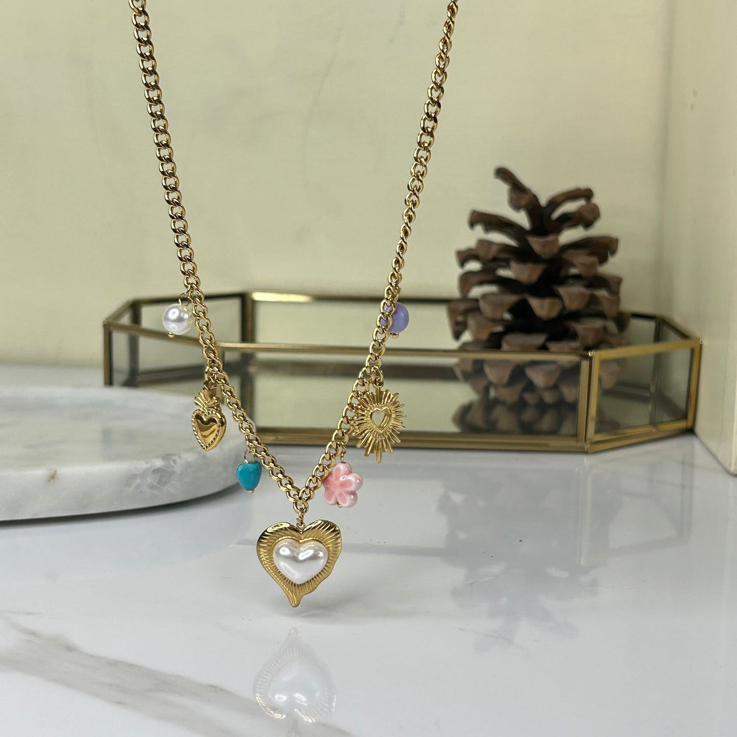 Sandy Beach Charm Necklace