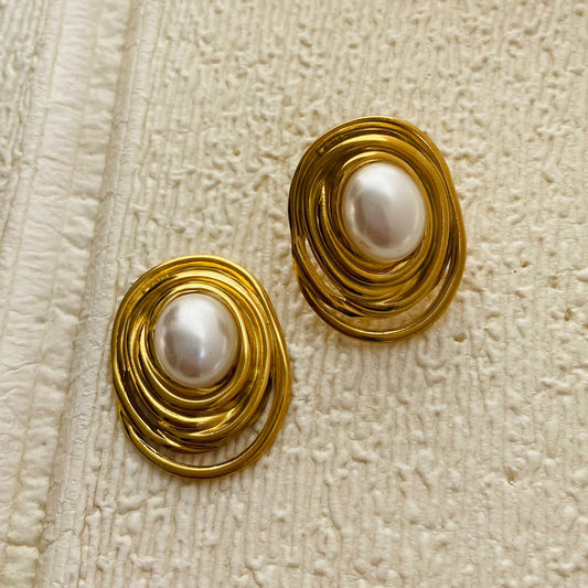 Pearl Ball Earrings