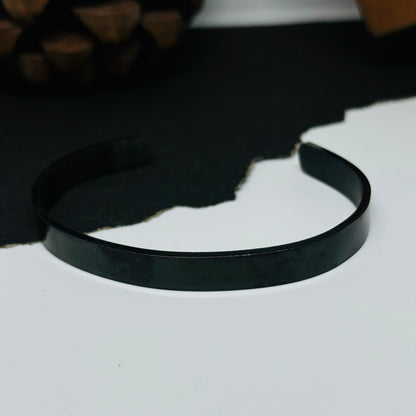 Plain Men's Black Bracelet