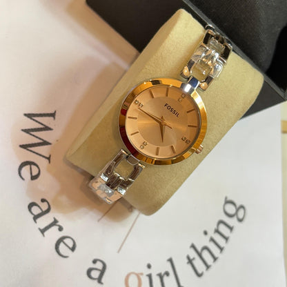 Fossil Link Dual Tone Watch