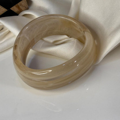 Latte Resin Bangle