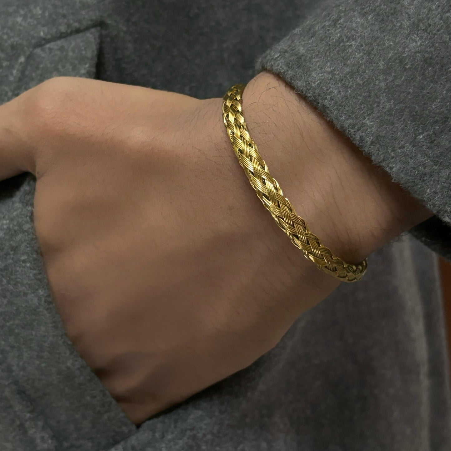 Arya Rope Men's Gold Bracelet