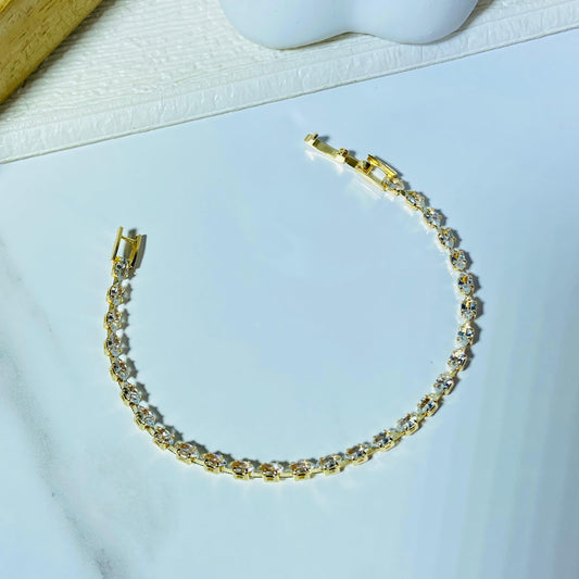 Chris Tennis Bracelet (Gold)