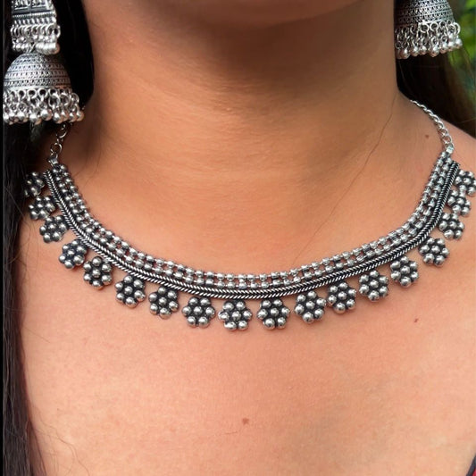 Phool German Silver Choker