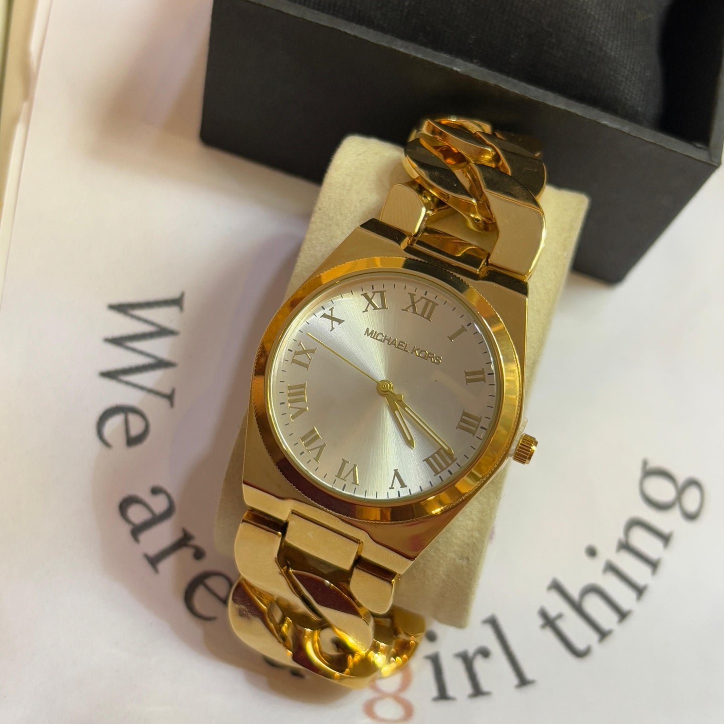 MK Link Watch (Gold - White) - 32 Mm