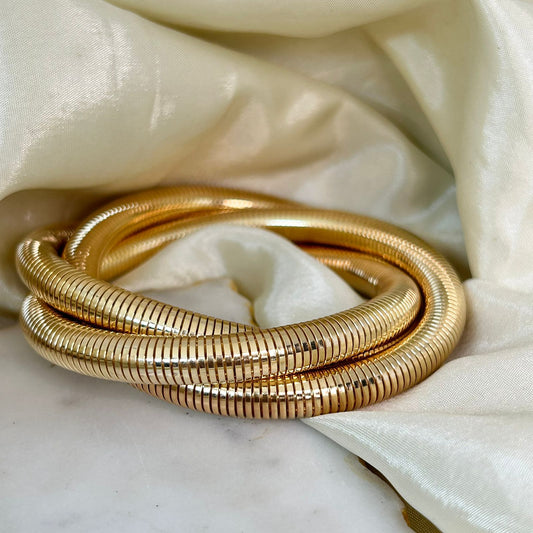 Gold Spiral Bracelet