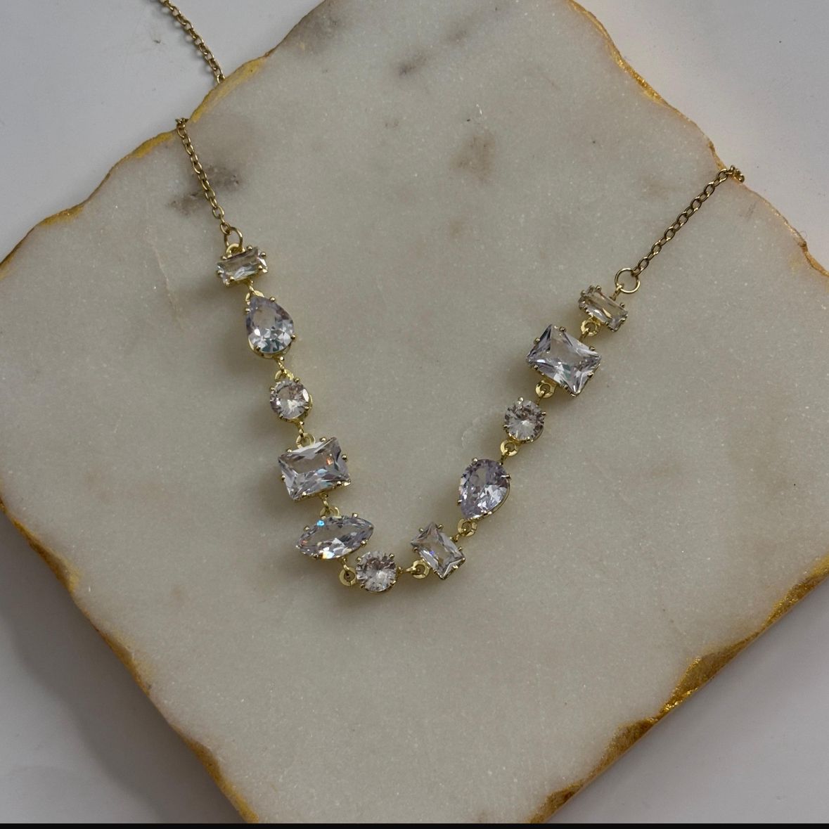Crystal Bejewelled Stone Set (white colour)