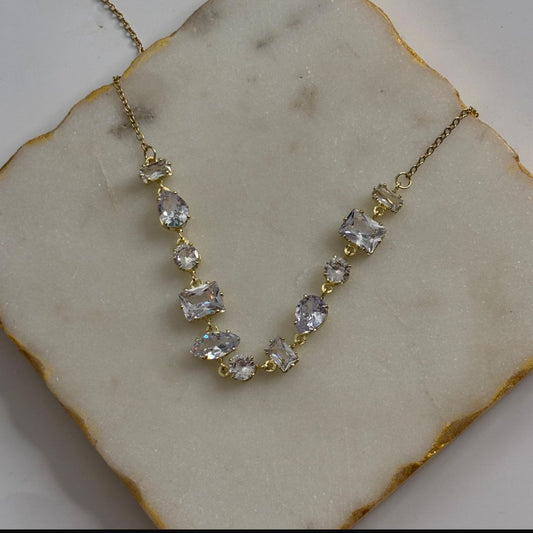 Crystal Bejewelled Stone Set (white colour)