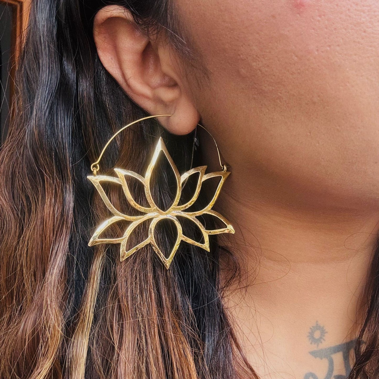 Lotus Earrings (Gold)