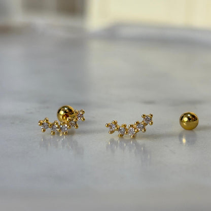 Frost Flatback Earrings