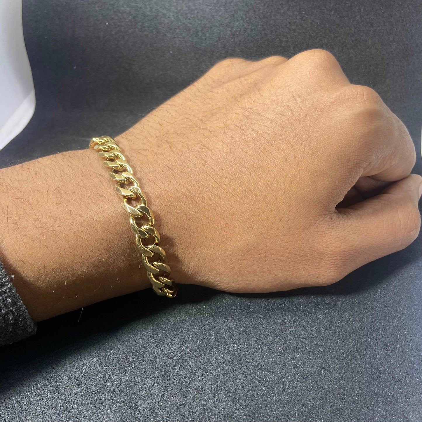 Cuban 18K Gold Plated Chain Bracelet