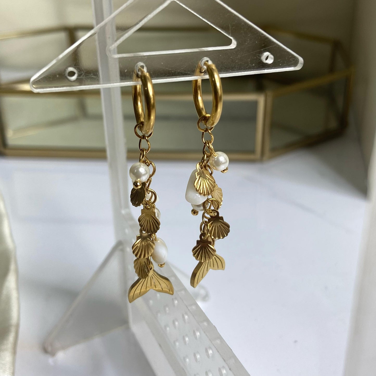 Cowry Mermaid Earrings