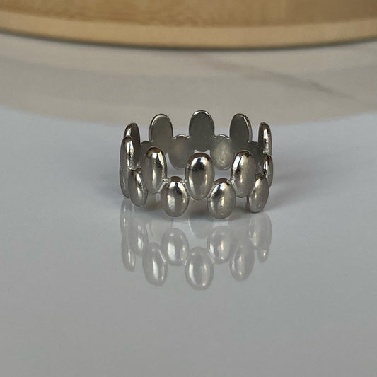 Pebble Silver Ring
