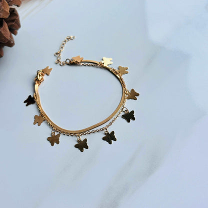 Butterfly Layered Bracelet