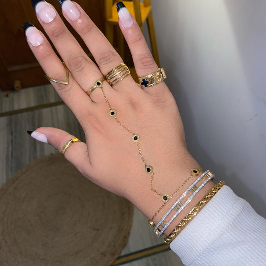 Black Roman Hand Chain