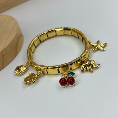 Berry Italian Charm Bracelet