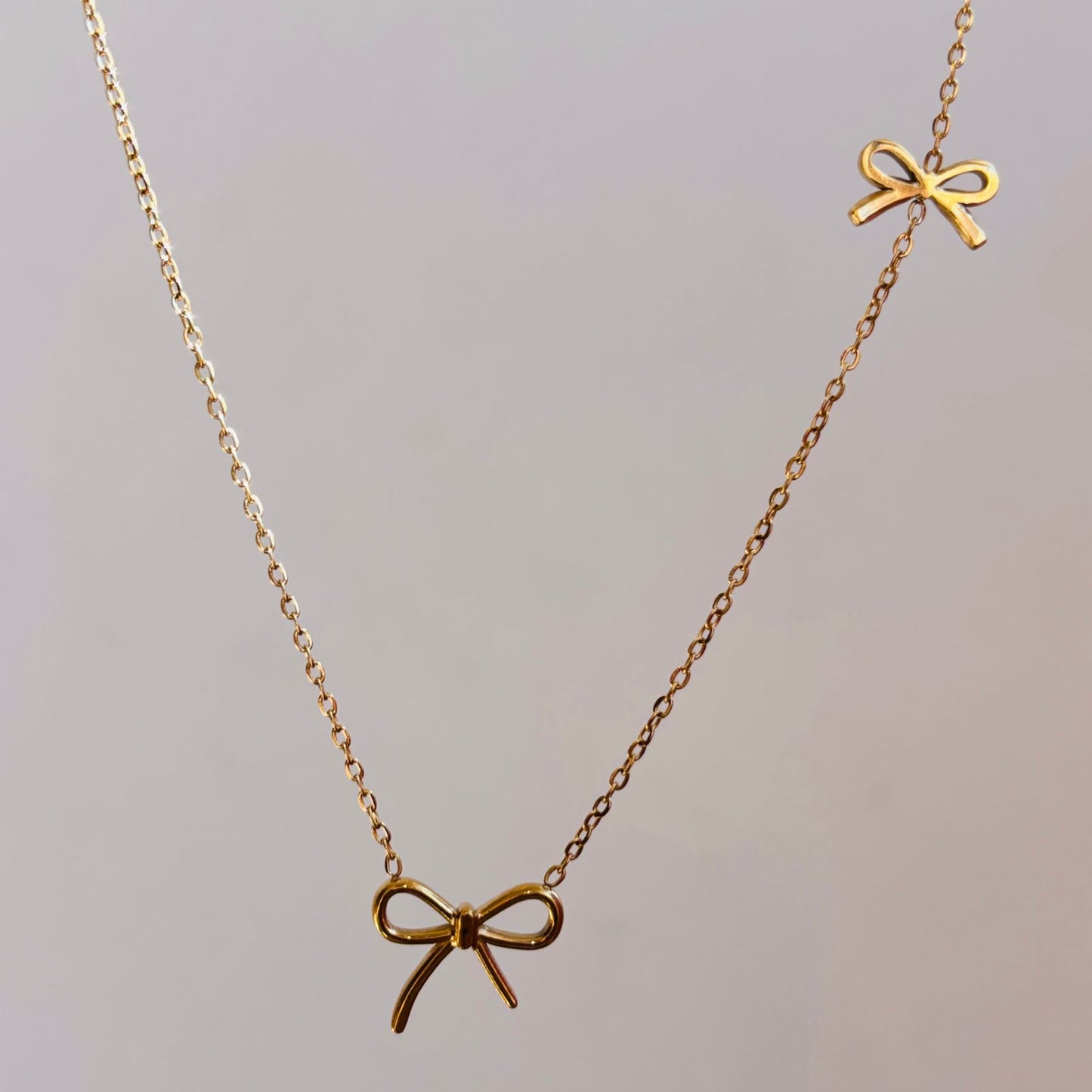 Bow Charm Necklace