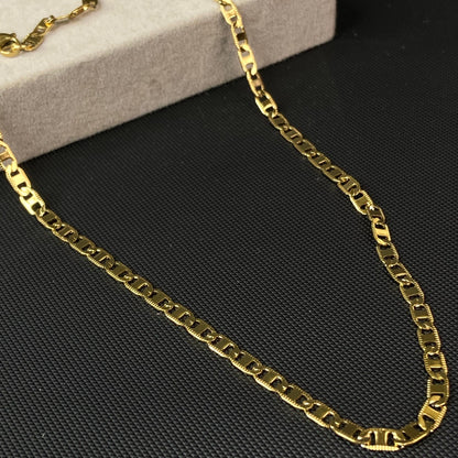 Brisk 18K Gold-Plated Men's Chain 4mm
