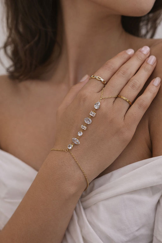 Bejewelled Hand Chain 04
