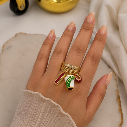 Foodie babe Charm Ring