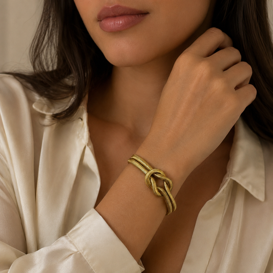 Chunky Knot Chain Bracelet