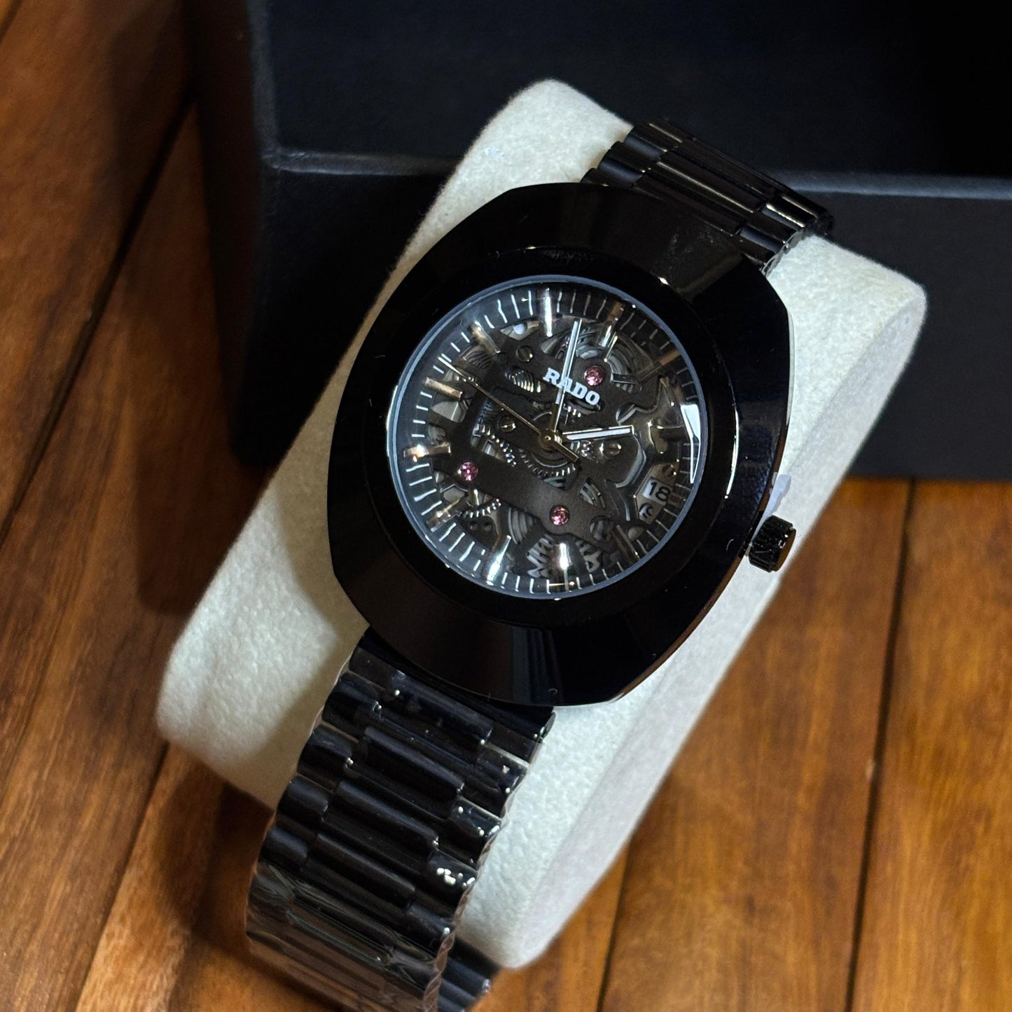 Ra-do Black Skeleton Watch