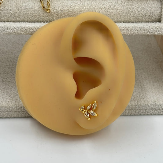 Leaflet Flatback Earrings