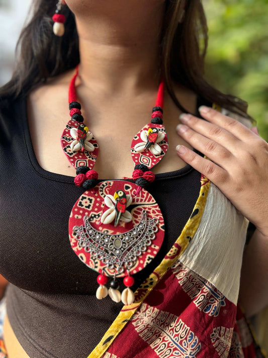 Ajrak Trendy Cowry Necklace