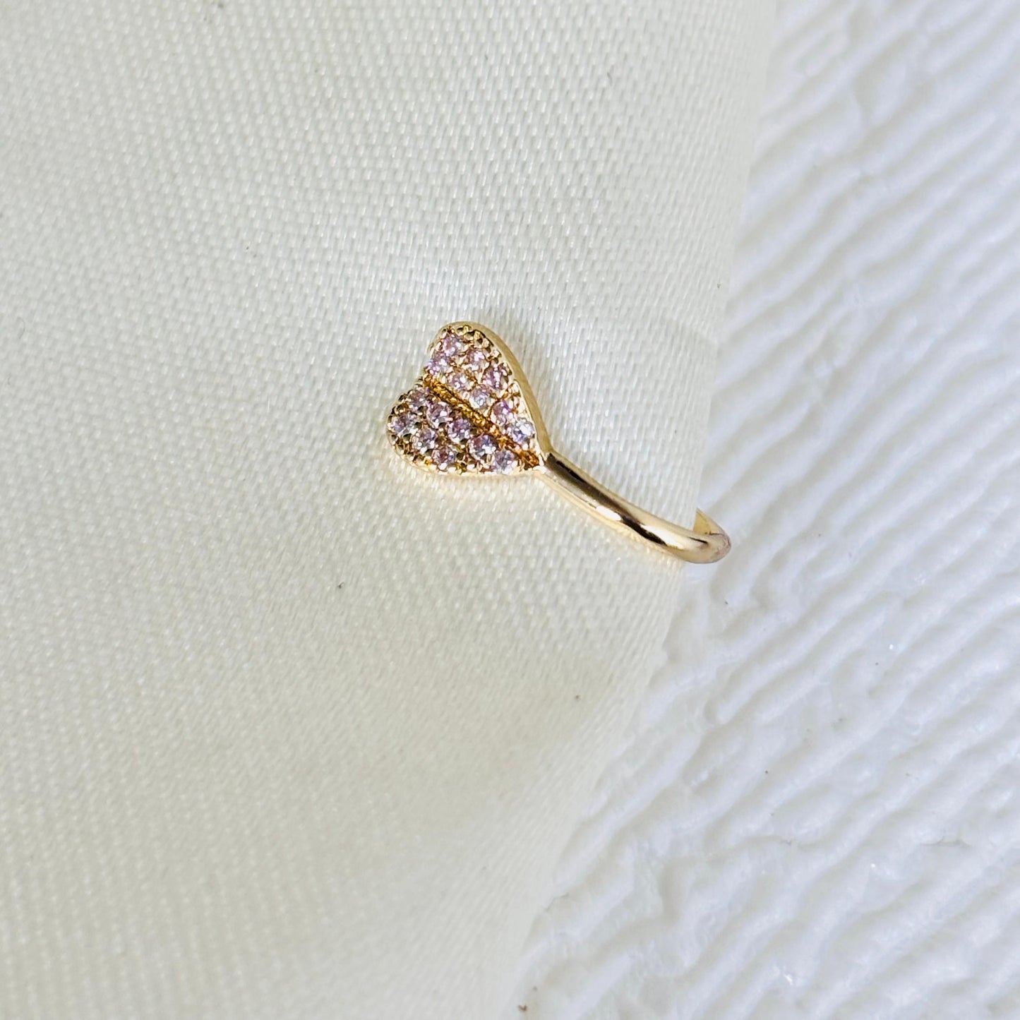 Heart Nose Pin ( Gold)