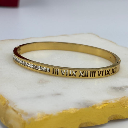 Roman Tennis Statement Bracelet  (Small Size-2.2-2.4)