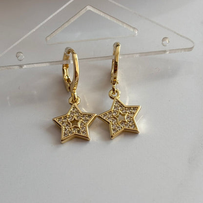 Starry Light Huggies Earrings