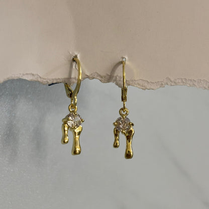 Hot Drip Huggies Earrings