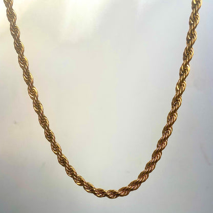 Twisted 18K Gold Plated Chain (Thick)