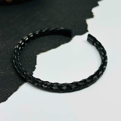 Arya Rope Men's Black Bracelet