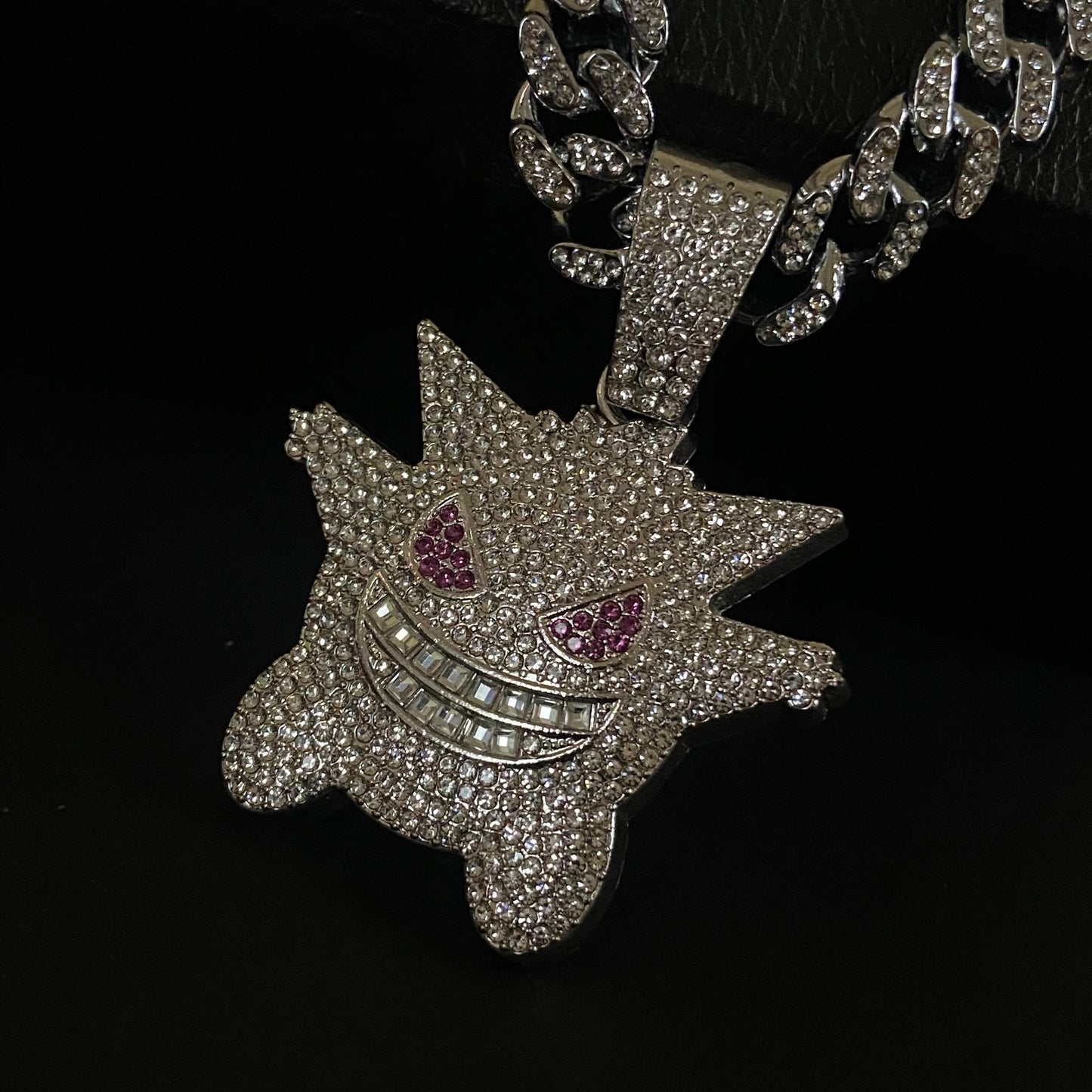 Gengar Pokémon ICED Out Neckchain