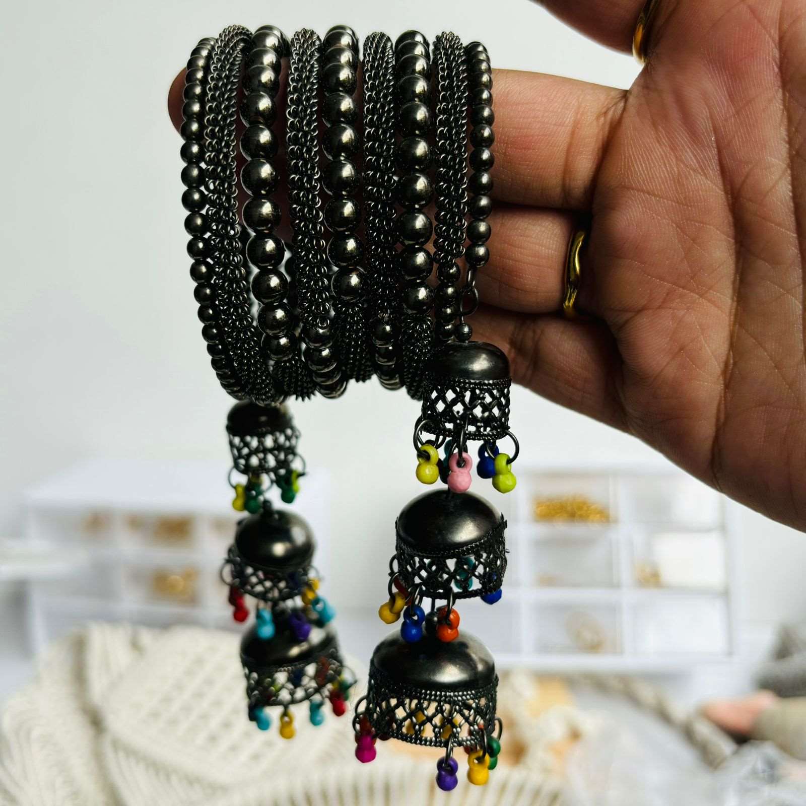 Black Jhoomar Cuff